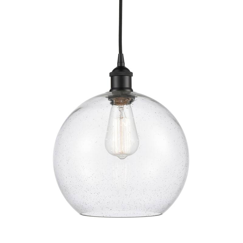 Innovations Lighting 616-1P-13-10 Athens Pendant Athens 10" Wide - Matte Black / Seedy