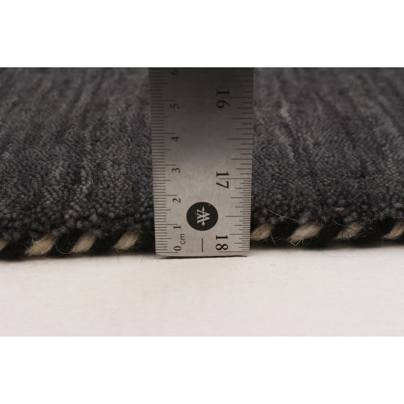 ECARPETGALLERY Hand-knotted Kashkuli Gabbeh Grey Wool Rug - 5'7 x 7'11