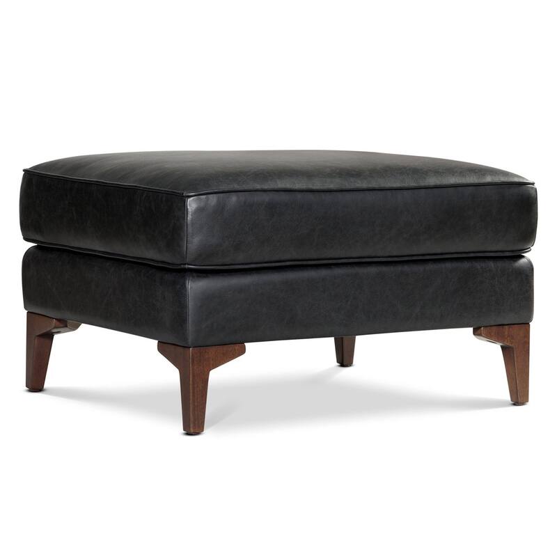 Poly & Bark Essex Genuine Italian Leather Rectangular Ottoman