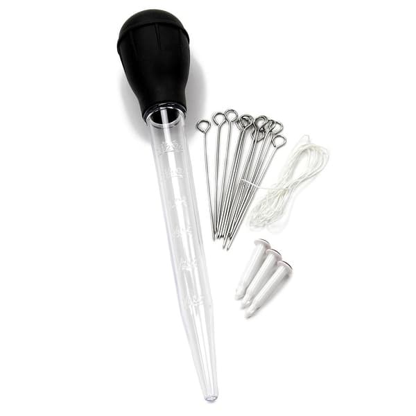 Chef Craft 3pc Poultry / Turkery Cooking and Prep Kit Includes Baster