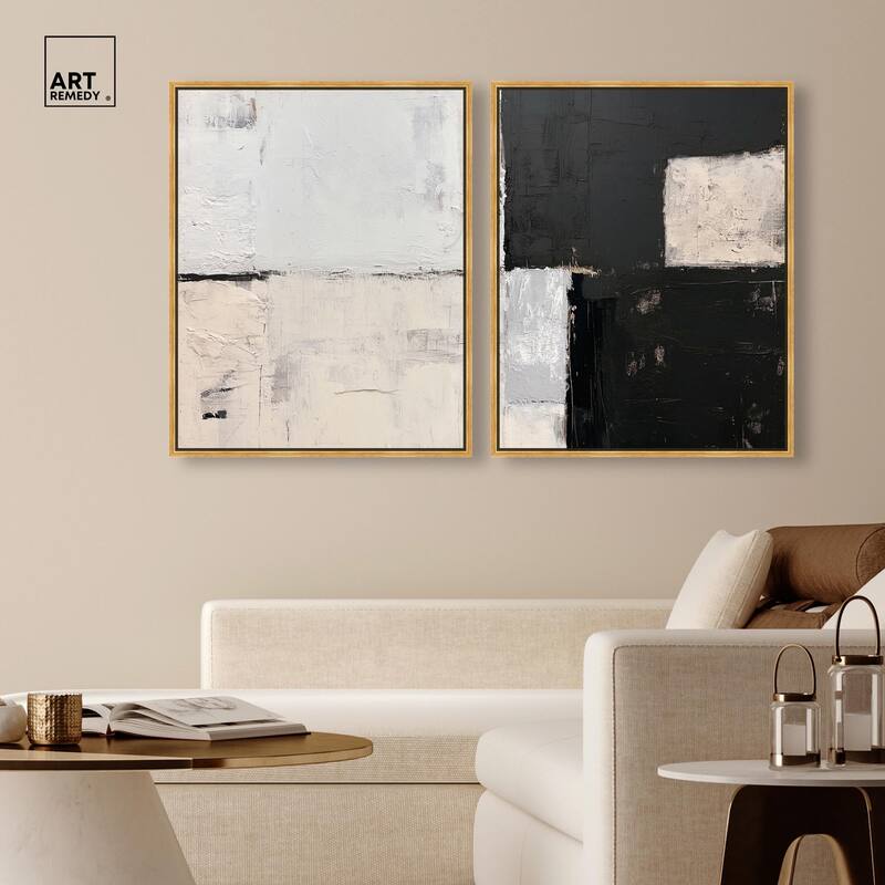 Shattered Symmetry I Canvas Set of 2 by Art Remedy