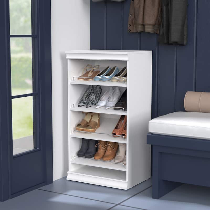 ClosetMaid Modular Storage 12-Pair Shoe Shelf Unit - White