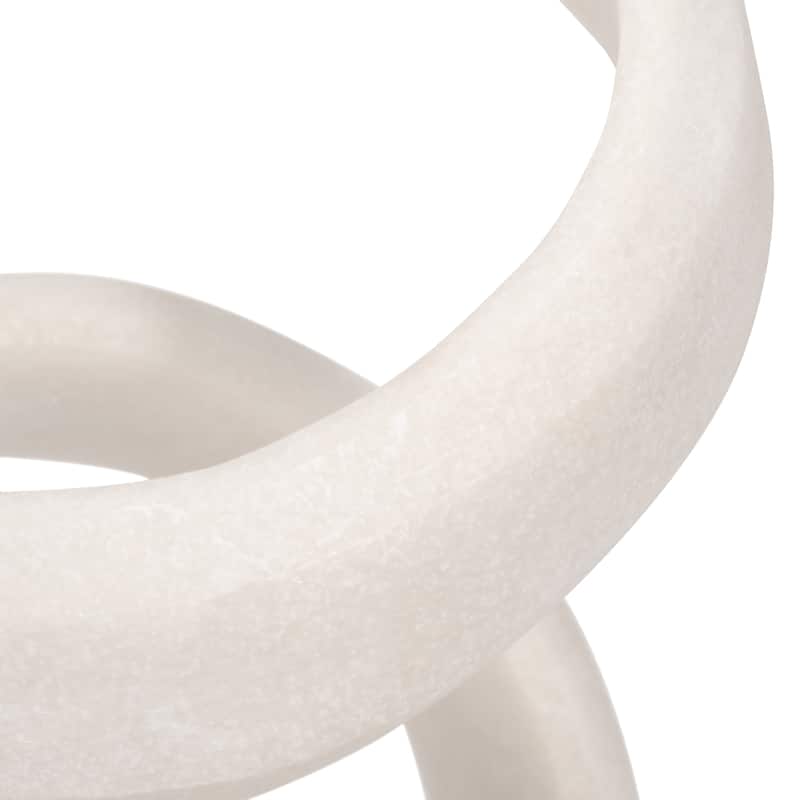 Sagebrook Home's 27" Kassani Oversized Quartz-effect Resin Statuary in White - Acrylic Decorative Object - 11" x 10" x 27"