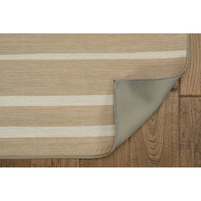 Indoor/Outdoor Water Resistant Ocala Navy & Sand Washable Area Rug Washable Area Rug - 2' x 3'