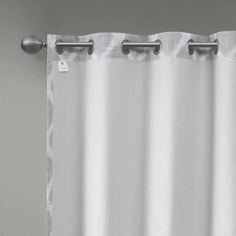 SunSmart Kagen Printed Ikat Blackout Patio Curtain