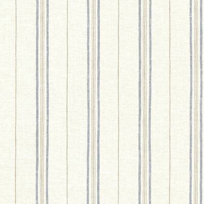 Catals Navy Grain Stripe Wallpaper - 20.5in x 396in x 0.025in