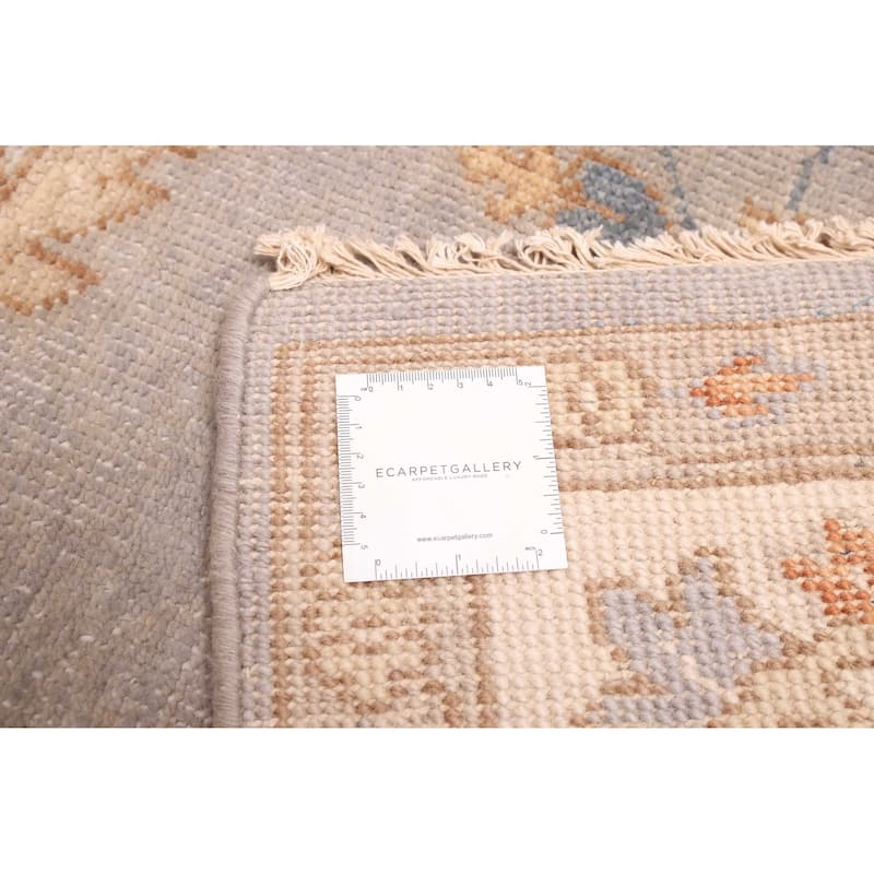 ECARPETGALLERY Hand-knotted Modern Oushak Light Denim Blue Wool Rug - 7'11 x 9'11