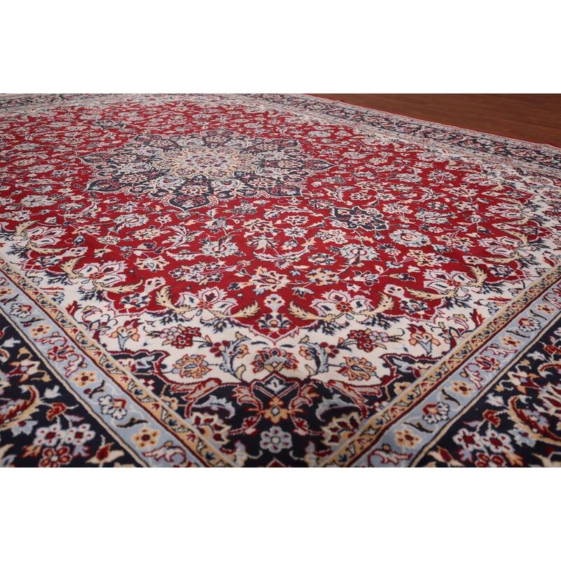Kashan Turkish Area Rug Machine Made Traditional Carpet - 9'8" x 12'6"