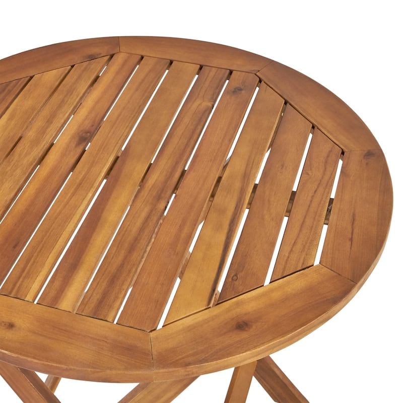 Hillside Outdoor Acacia Wicker Bistro Set by Christopher Knight Home
