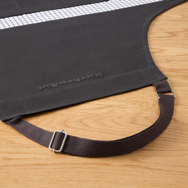 KITCHENAID Gourmet Series Gridlines Big Chef Apron, Water & Stain Resistant