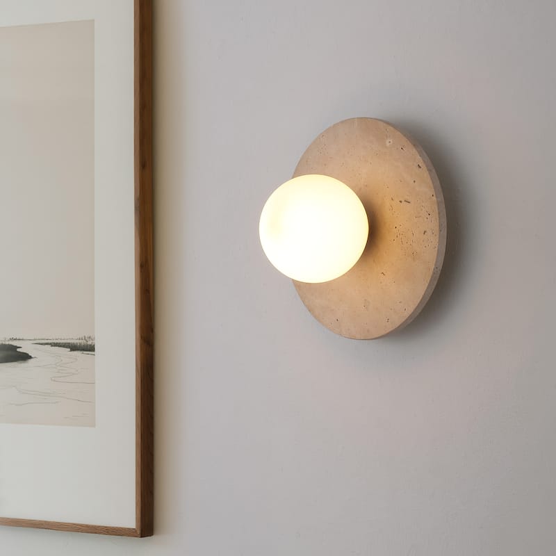Tivoli Modern Minimalist 1-Light Ovoid LED Wall Sconce