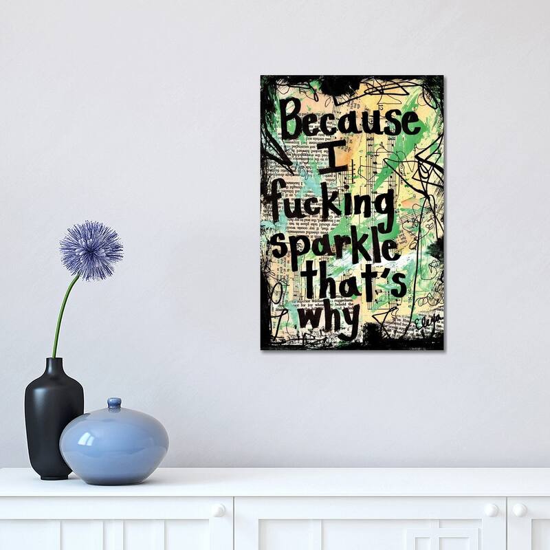 iCanvas "Sparkle" by Elexa Bancroft Canvas Print - 18x12x1.5