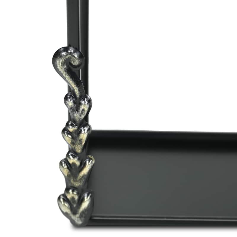 Sophronia Vintage Style 2 Tier Metal Wall Shelf - N/A