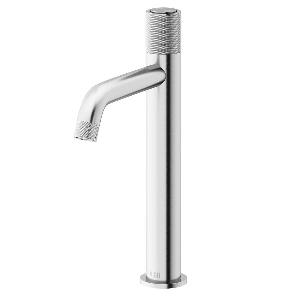 VIGO Apollo 12" H Single Handle Single Hole Bathroom Vessel Faucet