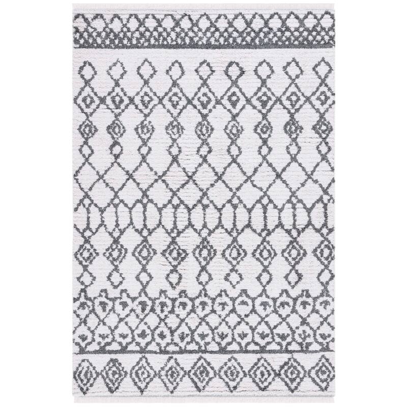 SAFAVIEH Augustine Teodosia Moroccan Boho Fringe Rug