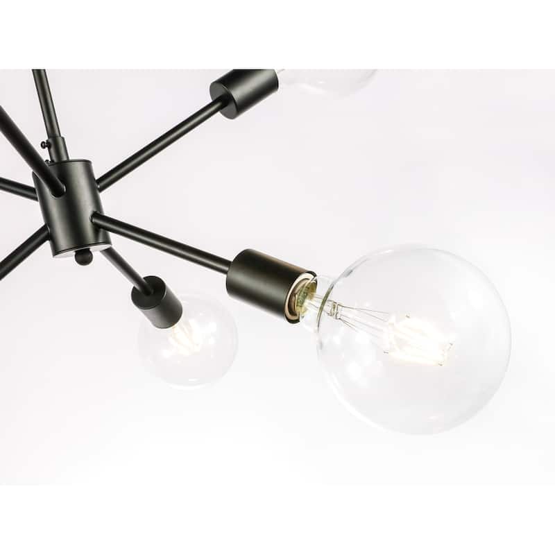 Maya 16-Inch Clear 6-Light Pendant