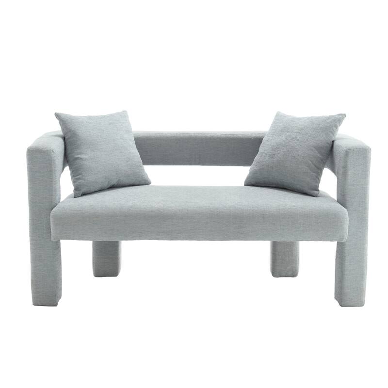 Modern Chenille Loveseat Sofa