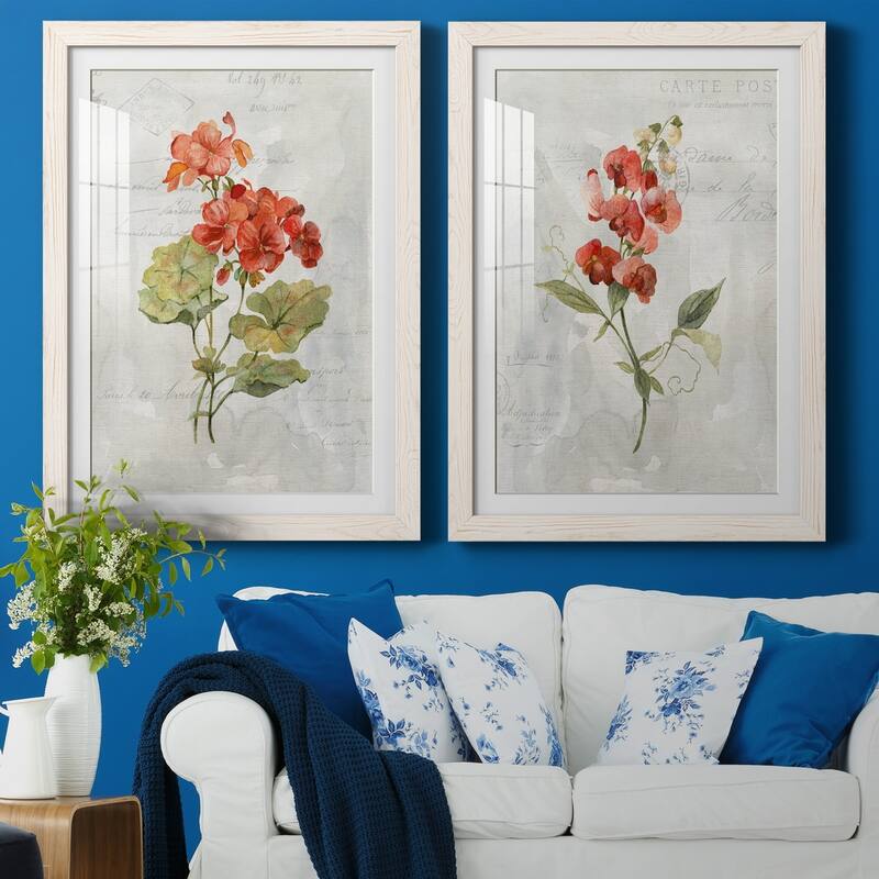 Linen Geranium-Premium Framed Print - Ready to Hang