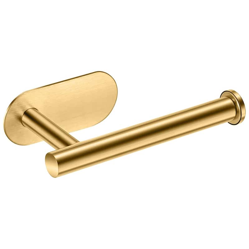PROOX Rustproof Ahesive Toilet Pater Holder Stainless Steel Towel Holder - Brushed Gold