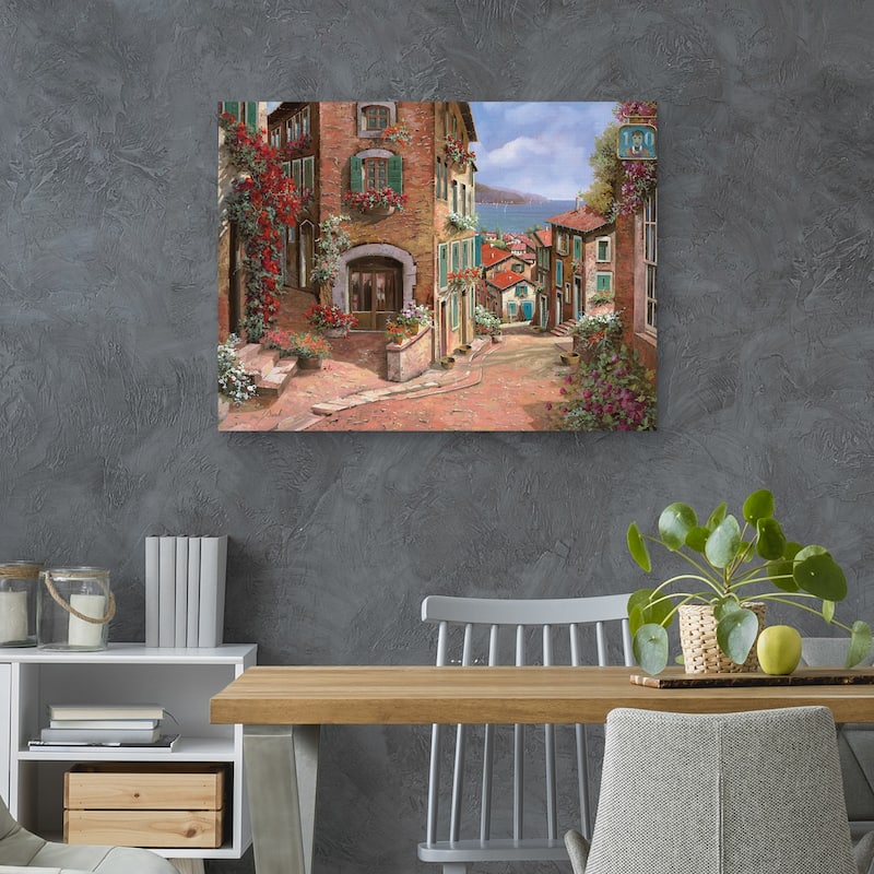 La Discesa al Mare by Guido Borelli Canvas Art Print