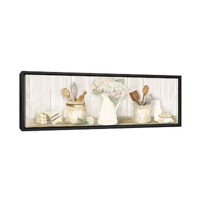 iCanvas "Vintage Kitchen Panel" by Tara Reed Framed Canvas Print