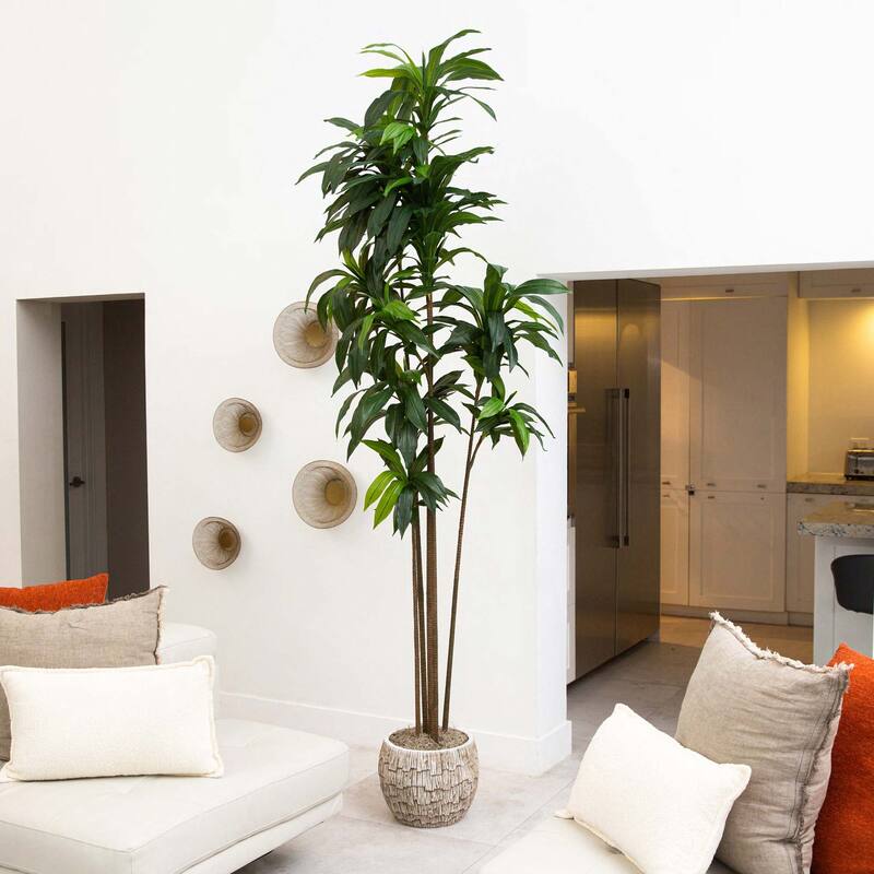 10' Artificial Dracaena Tree with Real Touch Leaves - Green