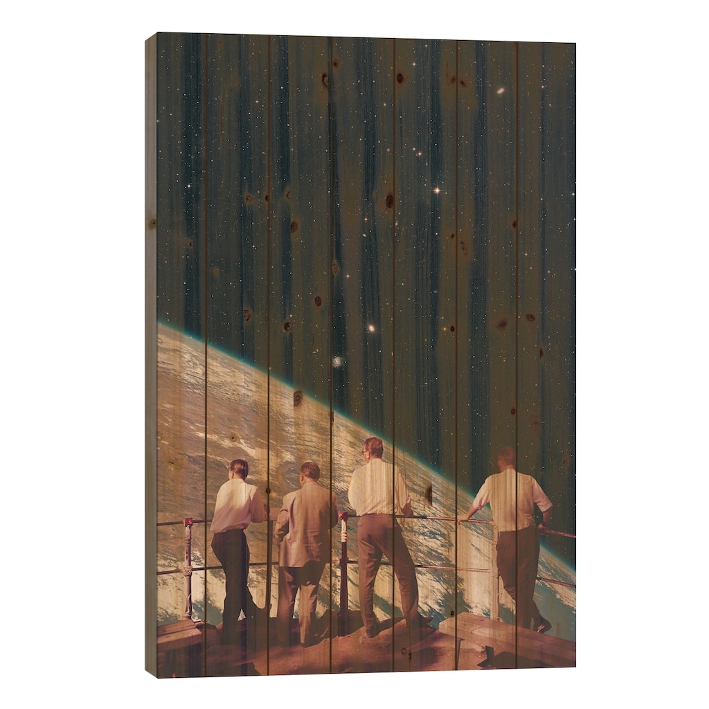 Kings View Print On Wood by Andreas Lie - Multi-Color