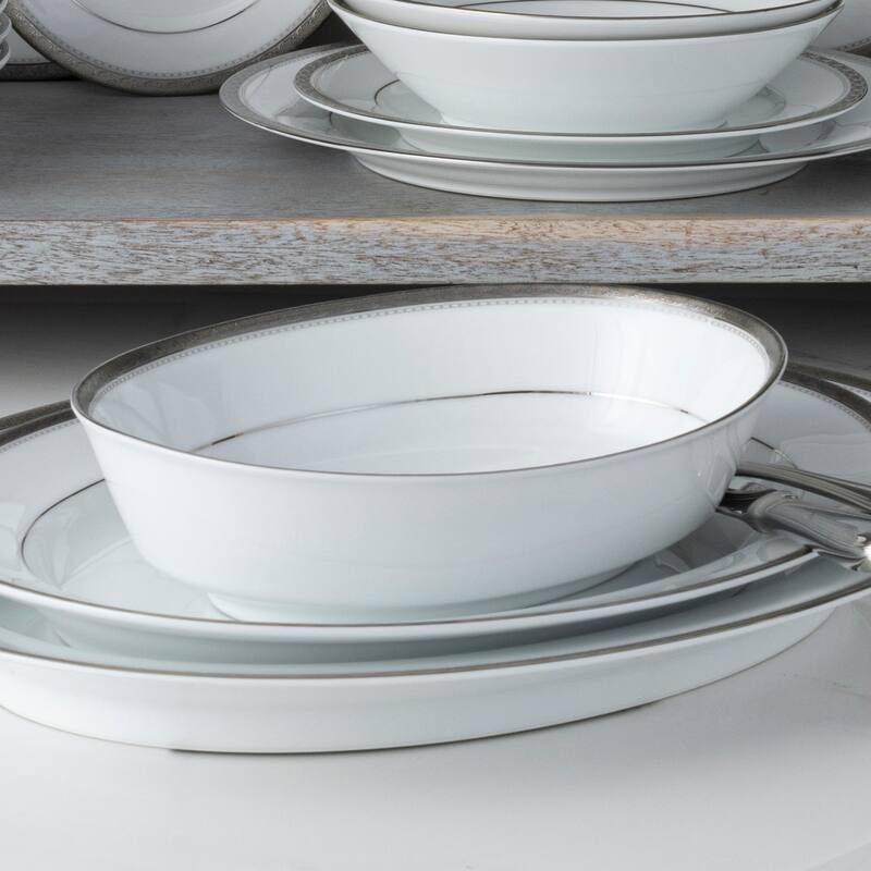 Noritake Charlotta Oval Vegetable Bowl, 9-3/4", 32 Oz.