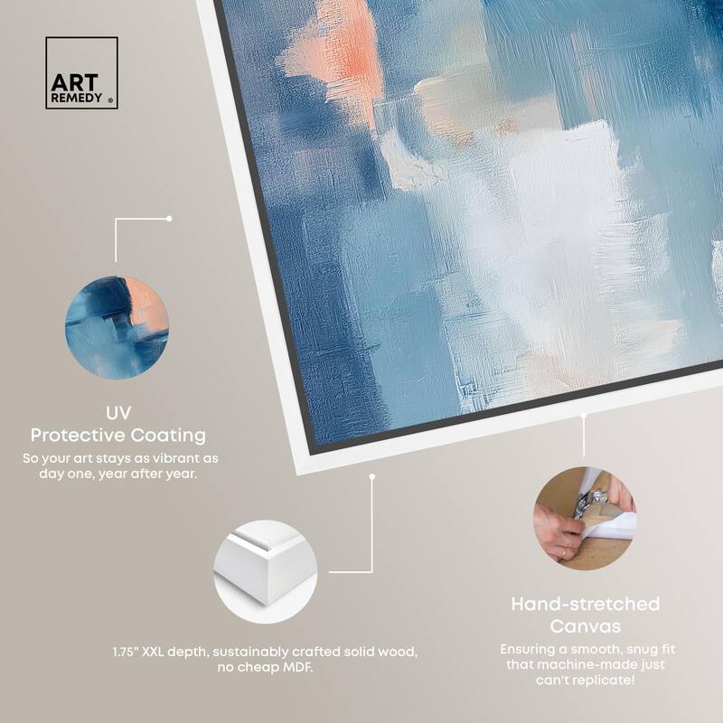 Whispering Blue I Canvas by Art Remedy