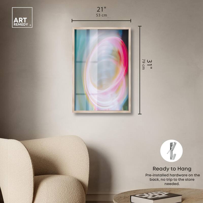 Swirling Light III Shadowbox by Art Remedy