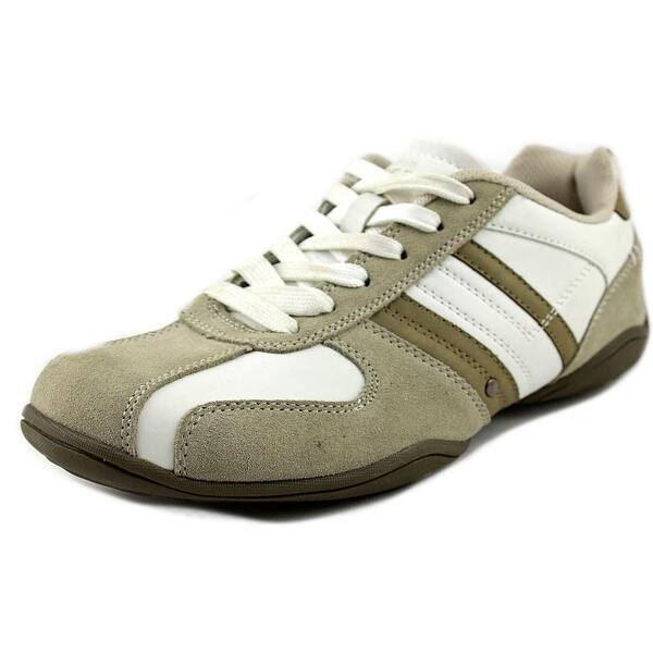 Shop Perry Ellis Native Men Round Toe Leather Tan Sneakers