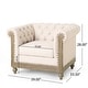 preview thumbnail 23 of 51, Castalia Chesterfield Tufted Club Chair by Christopher Knight Home - 39.00" L x 33.50" W x 28.00" H