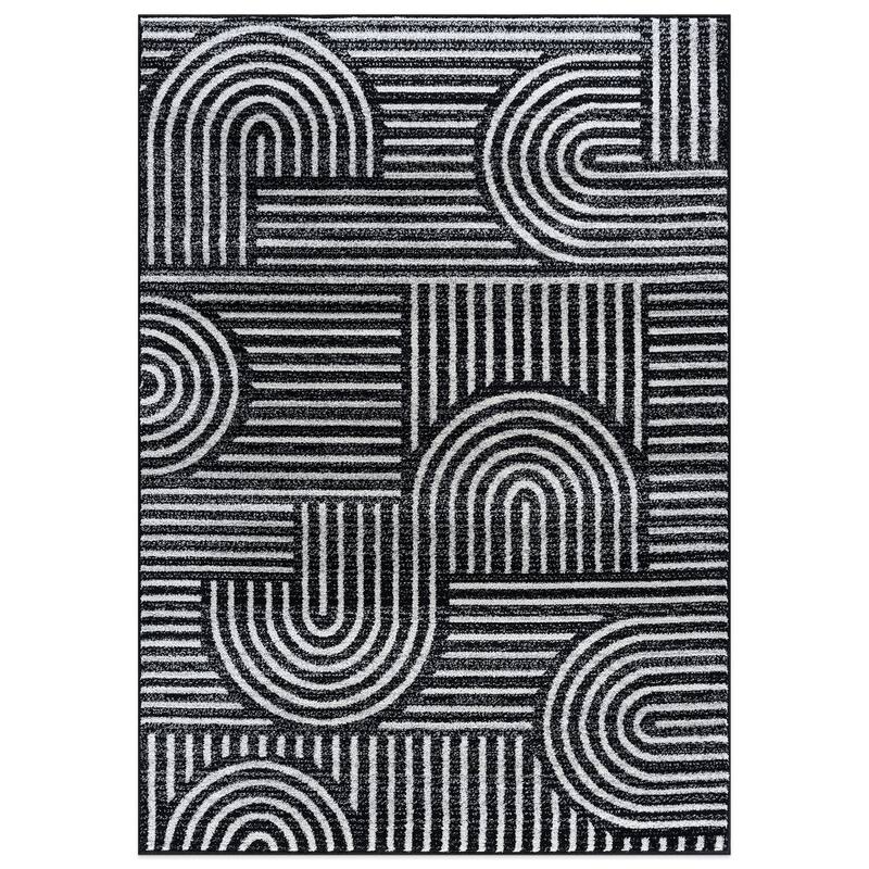 Bohemian Stripe Arch Design Area Rug