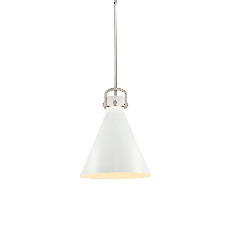 Innovations Lighting 410-1SL-20-16 Newton Cone Pendant Newton Cone 16" - Satin Nickel