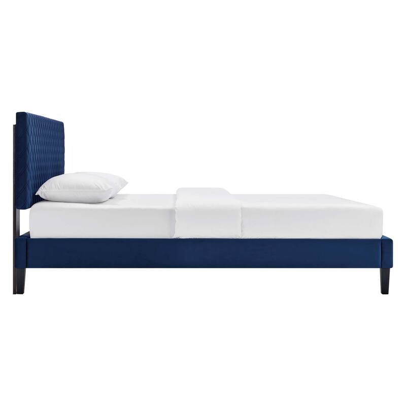 Garcelle Performance Velvet King Platform Bed