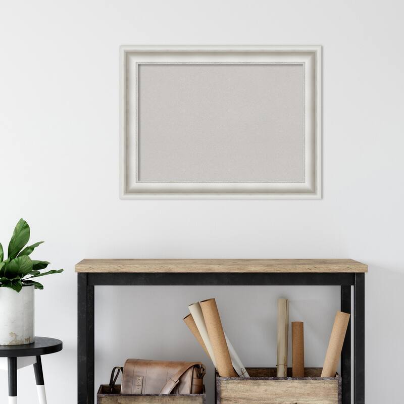 Parlor Framed Grey Corkboard Bulletin Board