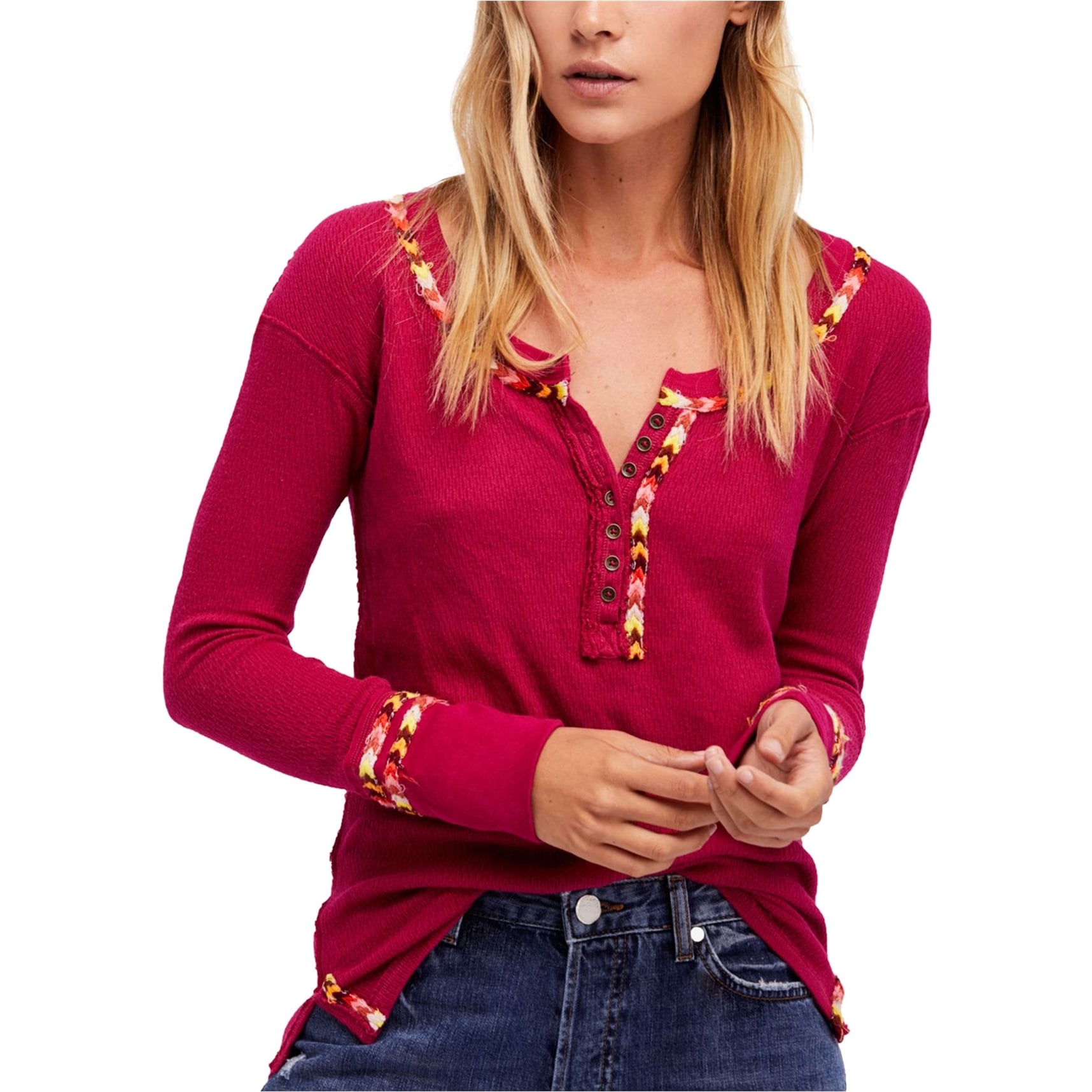 Womens thermal henley clearance