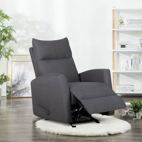 29.25" Wide Recliner Chair Manual Glider Rocker Recliner Home Theater Seating
