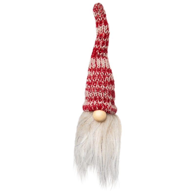 Mini Gnomes with Knitted Hat Christmas Decorations - 3.5" - Set of 3