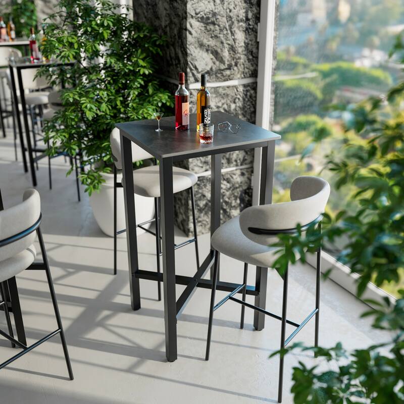 Bar Height 41.4" Dining Table - 27.55x27.55x41.4 inch