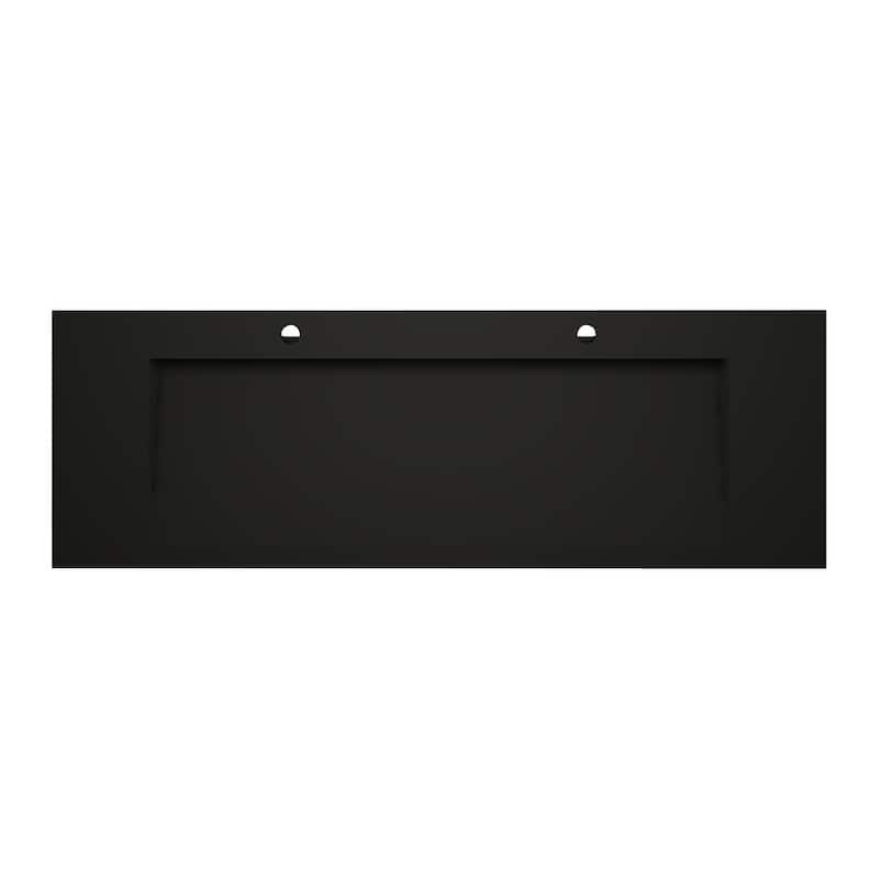 Audrey 36" - 72" Solid Surface Bathroom Vanity Top - 60" - Black