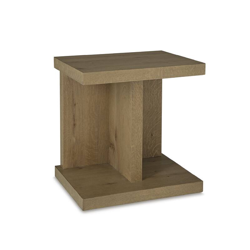 Signature Design by Ashley Brinstead Light Brown Chairside End Table - 22"W x 18"D x 24"H