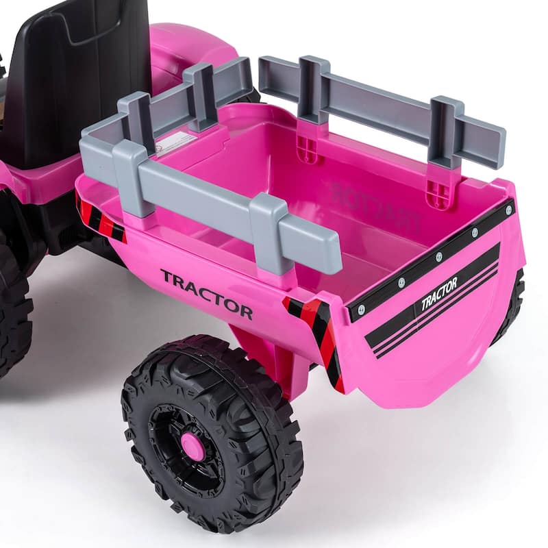 Costway 24V Ride On Tractor for Kids with Detachable Trailer Remote - See Details