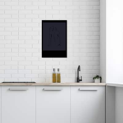 Wynwood Studio Canvas People and Portraits Simplicity Body Drawing Black and Tan Modern & Contemporary Wall Art Canvas Print
