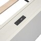 preview thumbnail 10 of 9, Modern Twin Platform Bed Frame with USB Ports, Wooden Headboard, No Box Spring, White Washed