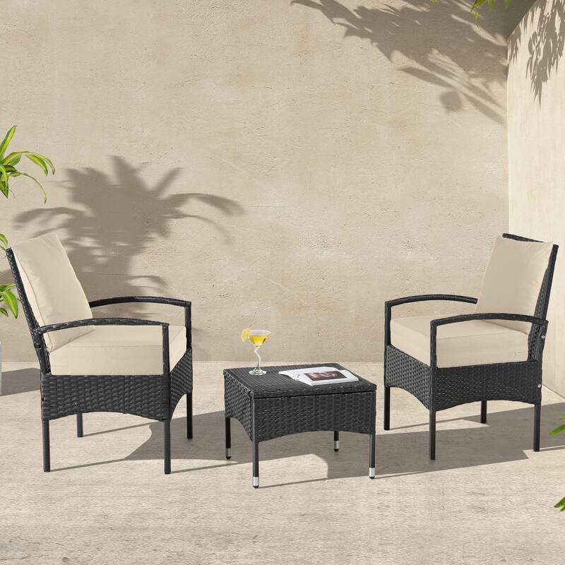 24x24 Outdoor Chair Cushions Removable Covers - Memory Foam Patio Cushions by Lavish Home