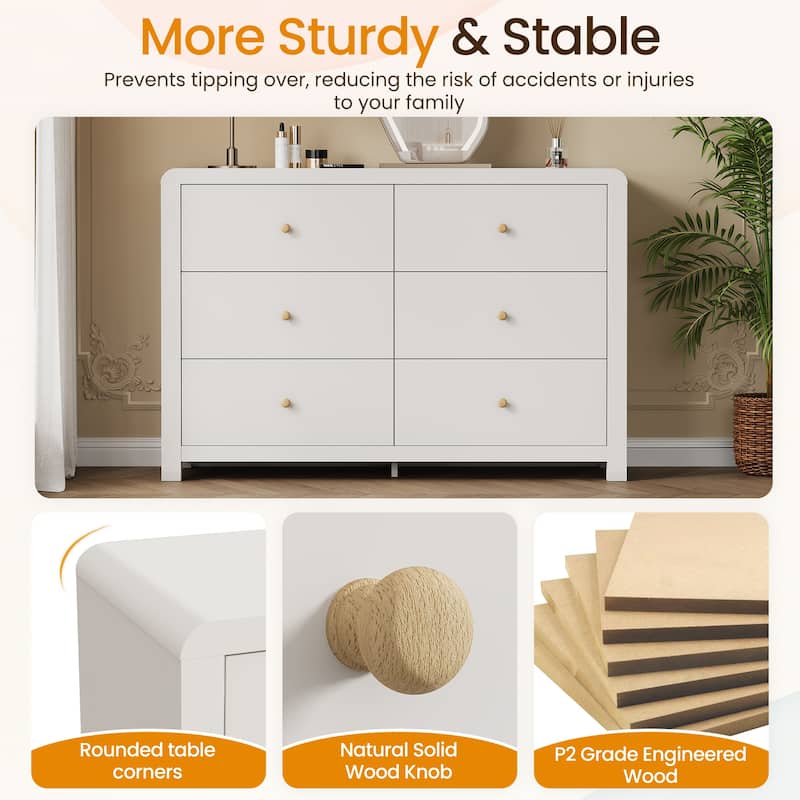 6 Drawer Dresser for Bedroom