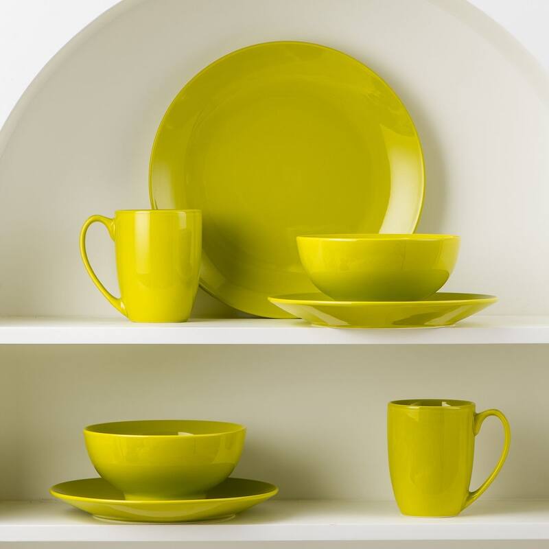 LOVECASA 16-Piece Porcelain Dinnerware Set (Service for 4)