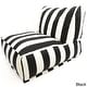 preview thumbnail 3 of 8, Indoor/Outdoor Vertical Stripe Bean Bag Chair Lounger