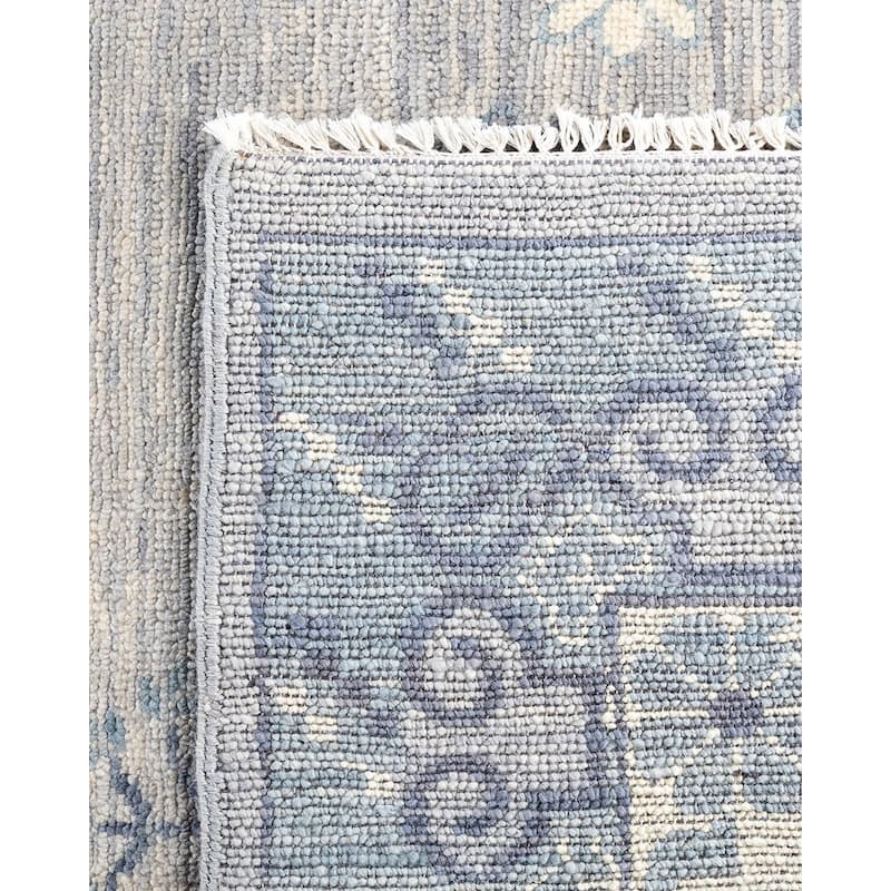 Modern One-of-a-Kind Handmade Area Rug - Gray, 8' 1" x 9' 8" - 8' 1" x 9' 8"